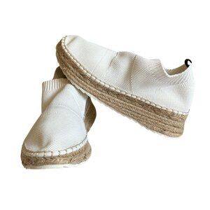 Marc Fisher LTD Jae Espadrille Sneakers-Womens Size 6-White-Fair